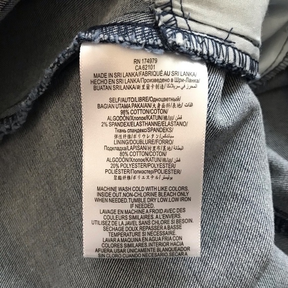 NWT BCBGeneration Frayed Edge Overall Denim Dress - Picture 9 of 9